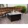 Jenese 23" H x 45" W Aluminum Propane Outdoor Fire Pit Table with Lid