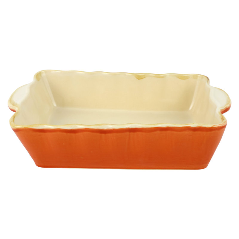 Italian Bakers Orange Rectangular Bakers, Medium
