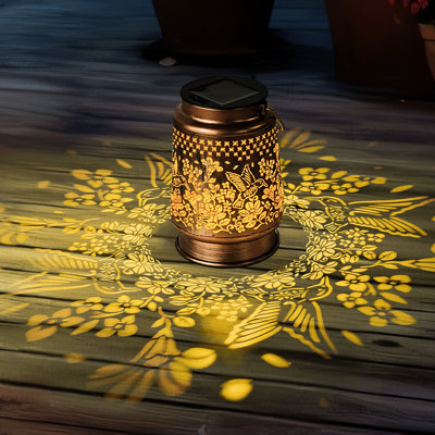 Kibwe Hummingbird Solar Lanterns Outdoor Waterproof Hanging Solar Lights Hummingbird Gifts for Metal Bird Decorative LED Lanterns for Yard, Patio, Lawn, Tabletop, Pathway, Landscape, Garden Decor,Solar Outdoor Lantern lights,Mother's Day Gift