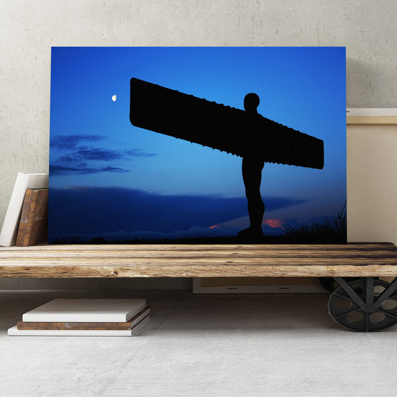 Angel Of The North Newcastle No Frame - Wrapped Canvas, 40cm H x 60cm W