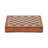 Magnetic Chess Set Classic Game with Wooden Drawer Storage - Tabletop Accent for Coffee Table, Home, and Living Room Game Decor - Decorative Strategy Game Display and Play for All Ages - 10", Brown