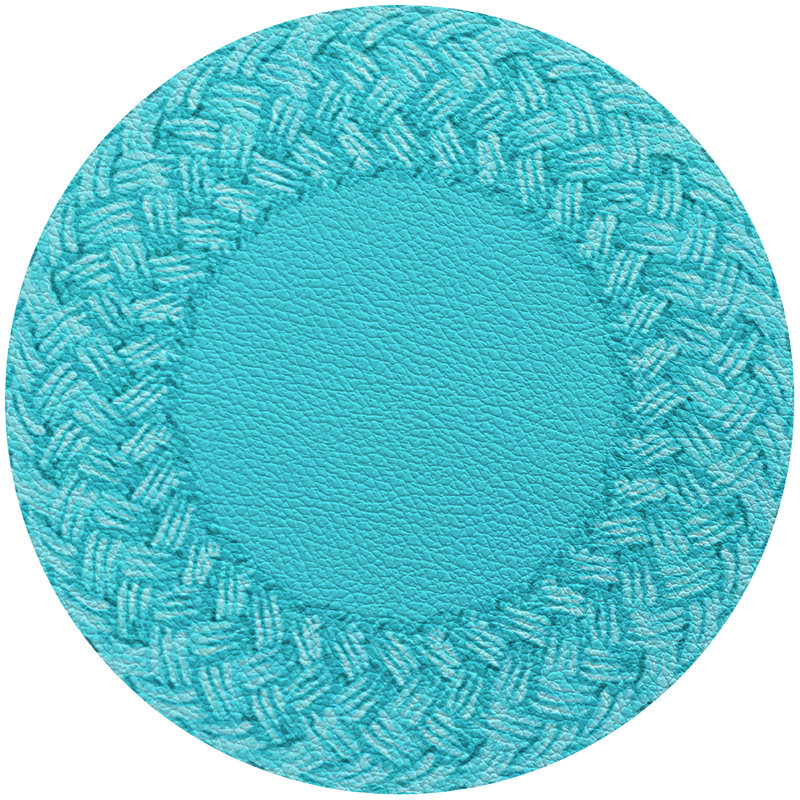 Raffia 16" Vinyl Placemat, Summerfield Blue