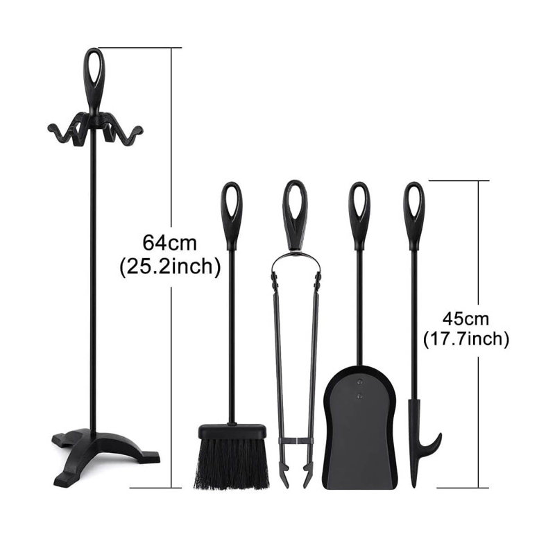 Iron Fireplace Tool Set