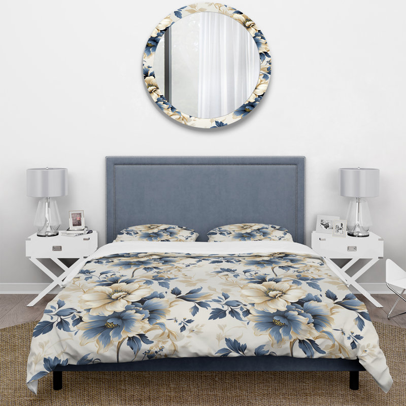 Literie à motifs contemporains motif victorien VII, Housse de couette pour très grand lit et 2 très