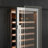  24" 90-Bottle Built-In & Freestanding Wine Refrigerator, 9.72 Cu.Ft. Large Capacity Wine Cooler, 40°F–65°F Single Zone, Stainless Steel Frost-Free Wine Fridge with Touch Panel, UV-Resistant Double Glass Door, Door Alarm, Energy Star-122910202