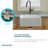 Elkay Fireclay 25" L x 19" W Farmhouse Kitchen Sink-23148678