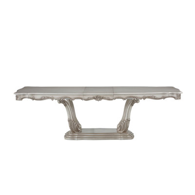 Golden Ivory Finish Dining Table