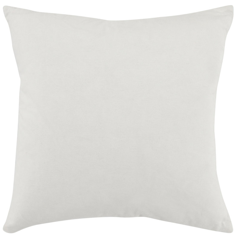 Verdant Floral Watercolor Cotton Throw Pillow