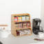 Support de rangement pour sachet de thé en bambou empilable à 3 couches pour sachets de thé