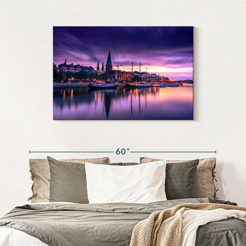 Lever de soleil mauve Nicci Bremen, H 30 po x l 45 po