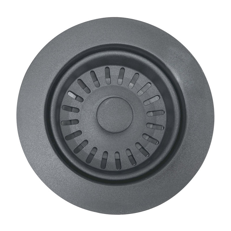 Basket Strainer Kitchen Drain For Granite Composite Sinks, Titanium