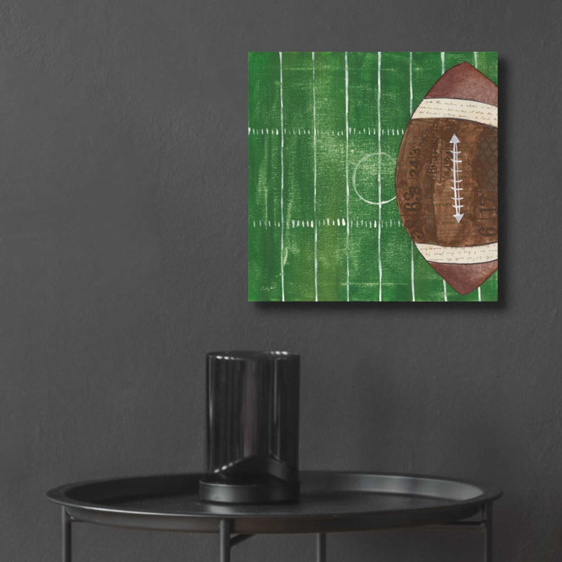 «On the Field I» par Courtney Prahl, art mural en verre acrylique, H 12 po x l 12 po x P 0,13 po