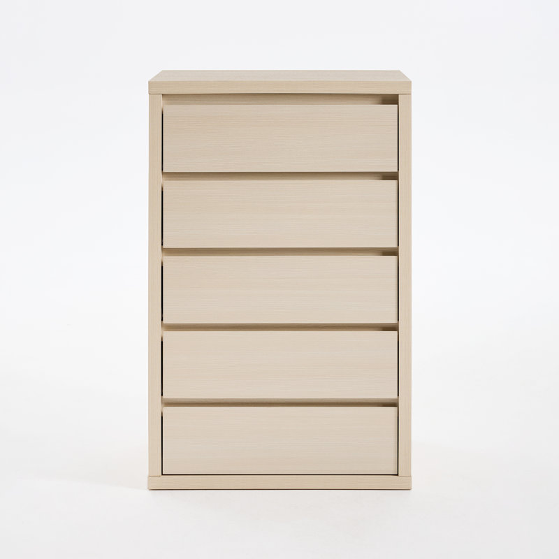 Commode à 5 tiroirs l 30 po Fere, Ivoire blanc