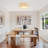 Dimmable LED Fabric Drum Flush Mount With Glass Diffuser