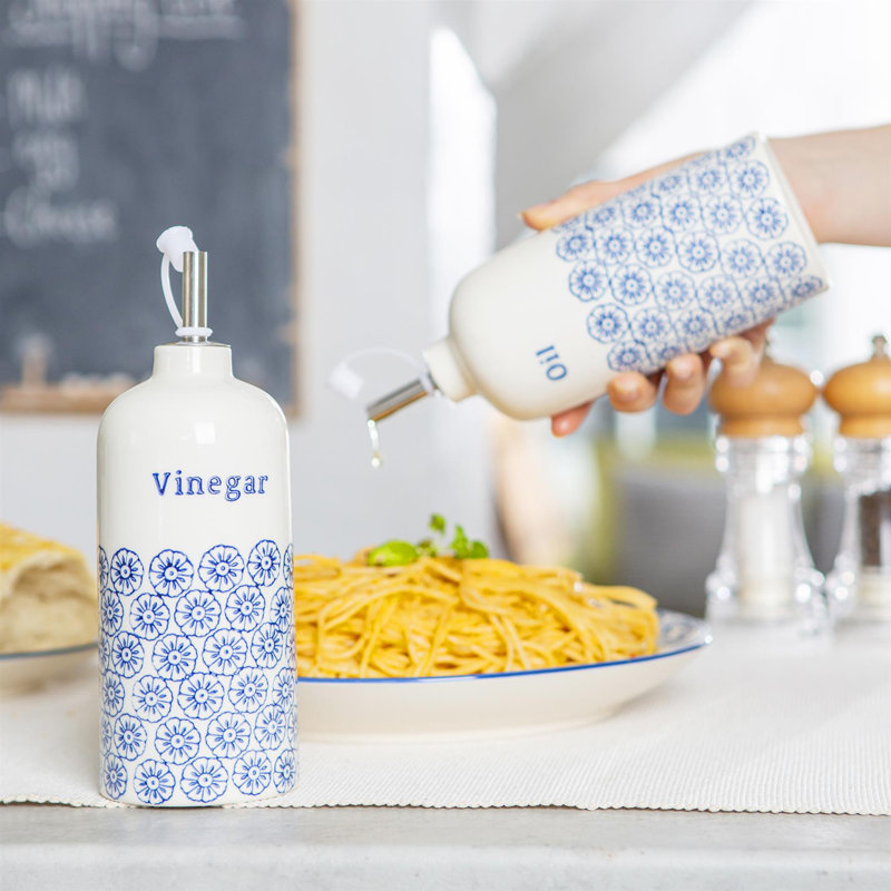 Porcelain Single Oil / Vinegar Cruet