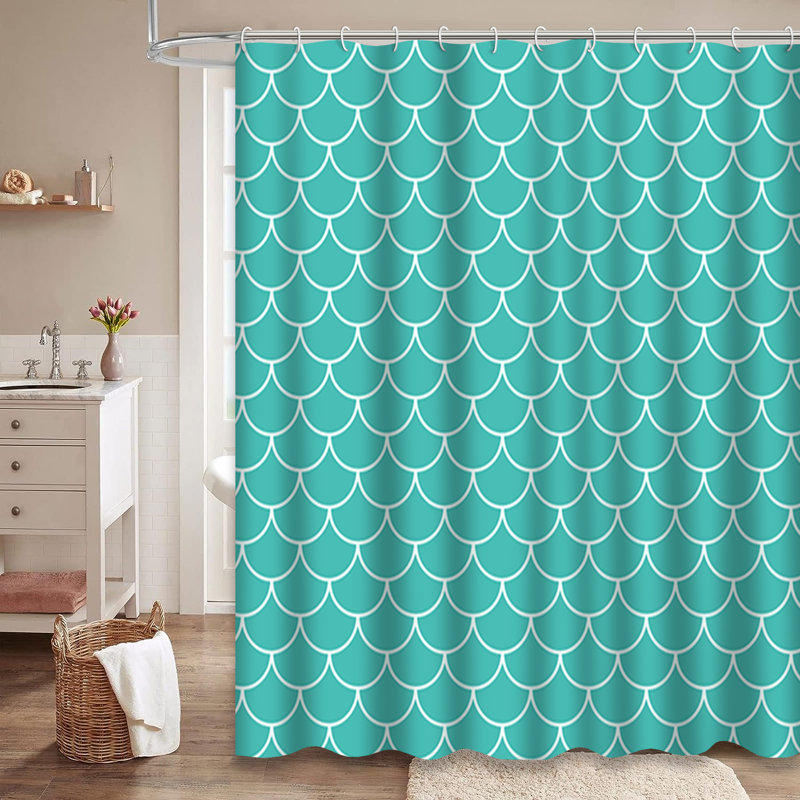 Rideau de douche Mermaid Tail, L 72 po x l 84 po