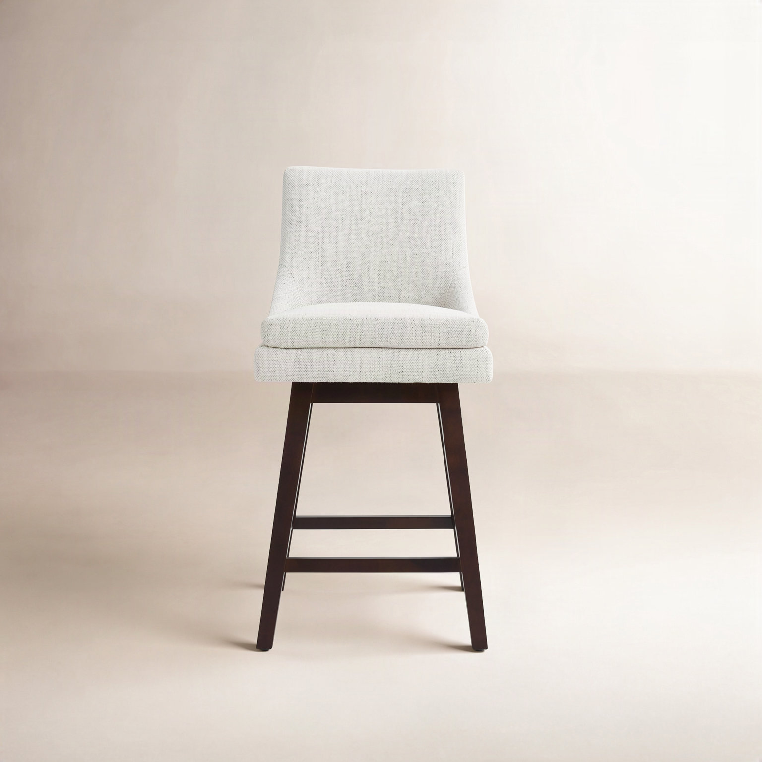 Zahara 26 " Bar Stool, Prestige Ivory Basketweave/Brown