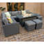 Barcelona Wicker 9 - Person Garden Lounge Set-2139085219