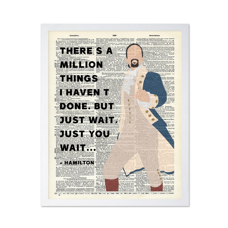 Million Things I Hav Not Done, Poster, White Framed, 16"H x 20"W