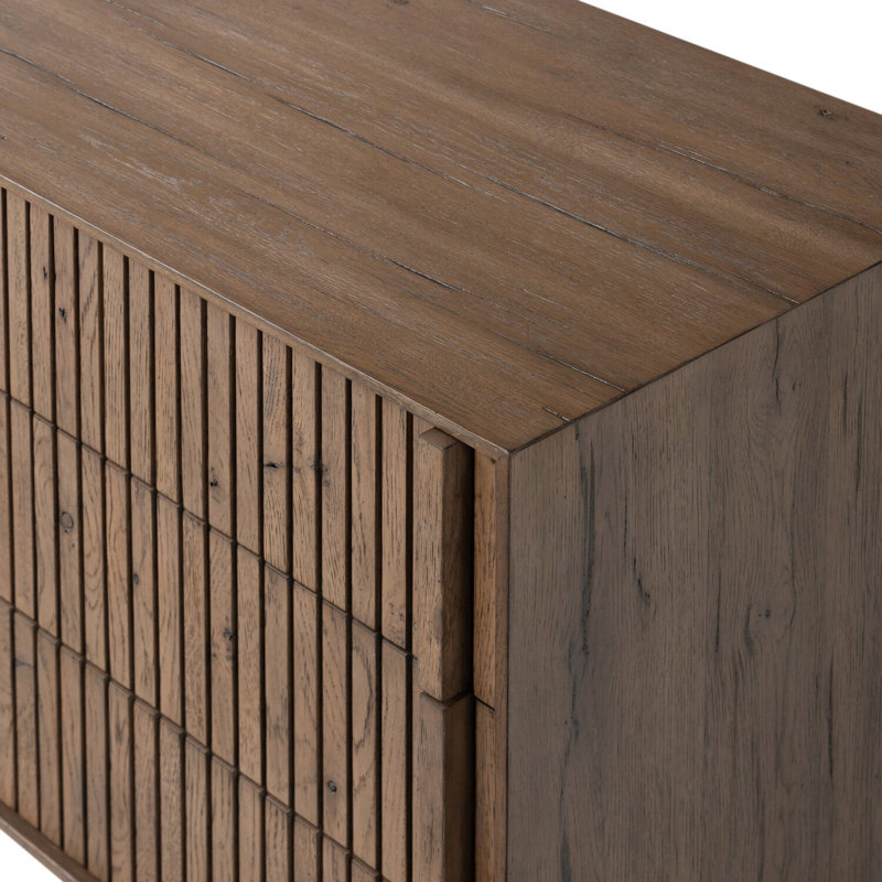Leo 3 - Drawer Nightstand, Rustic Gray