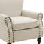 Upholstered Linen Armchair-1291803046