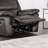 Black Transitional Manual Recliner - Pillow Arms, Welt Trim