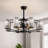 Ferris 35" 8 - Light Dimmable Crystal Ceiling Fan with Light Kit and Remote Control