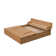 Sandbox, foldable bench