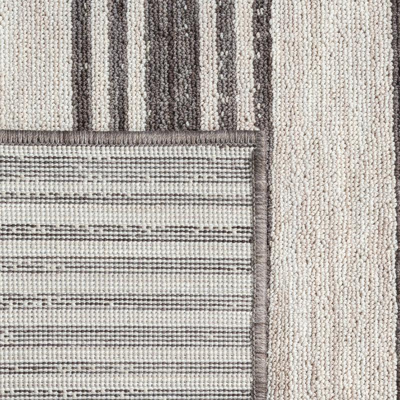 Danyelle Sriped High-Low Indoor/Outdoor Area Rug, Rectangle 5' x 7'