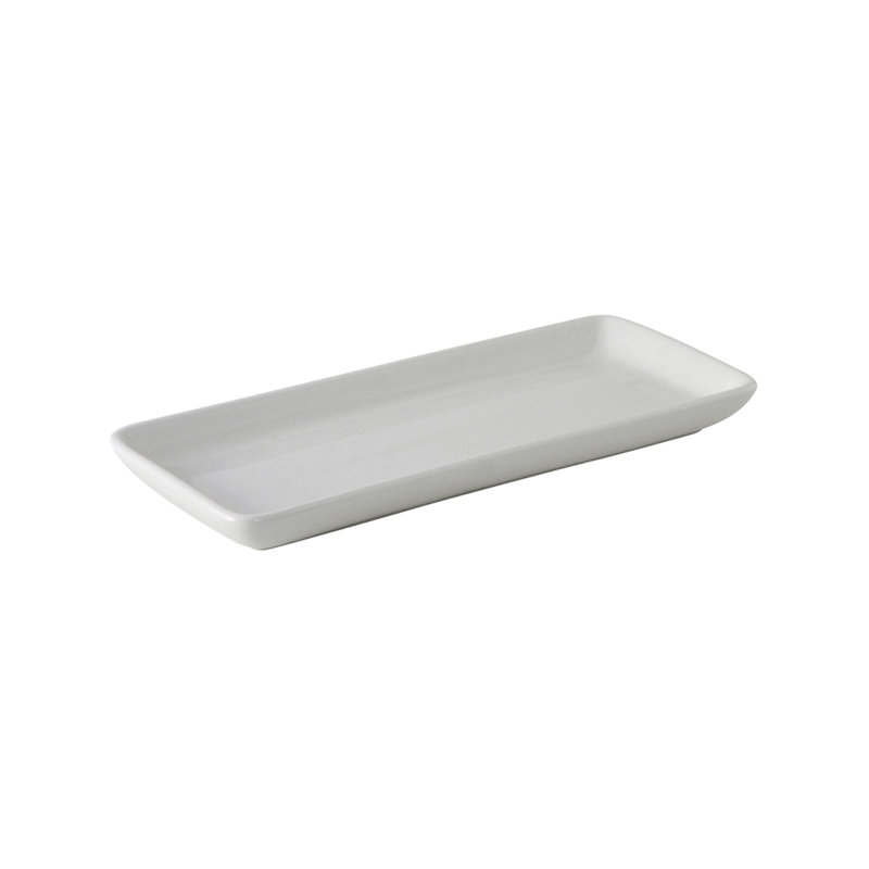 Plateau Duratux, Blanc porcelaine, H 1,25 po x l 13,5 po x P 5 po