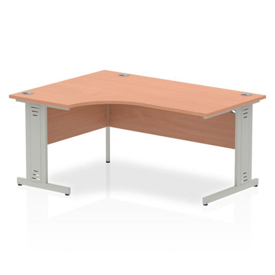 Impulse L-Shaped Metal Base Computer Desk