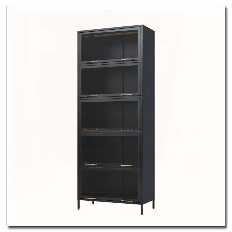 Bibliothèque de 78,75 po de hauteur avec lumières DEL pour objets de collection