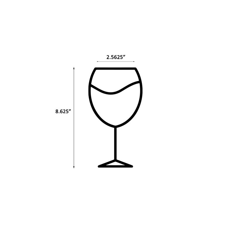 14 oz Verre à vin tout usage