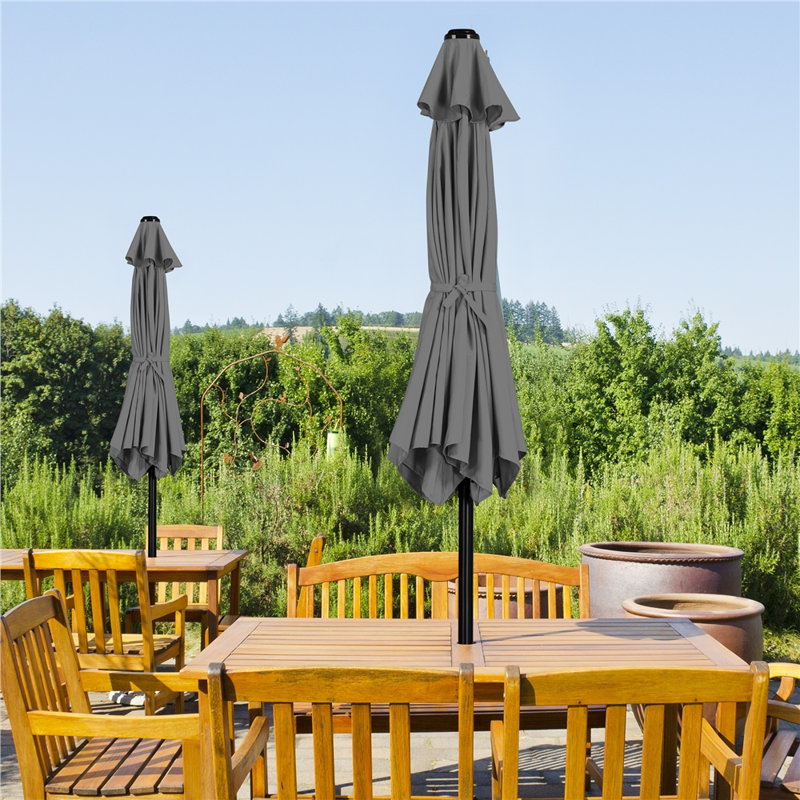 Charlean 269cm Tilt Parasol, Grey