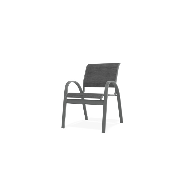 Aruba II Outdoor Dining Chair, Collect Charcoal, Graphite