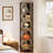6-Tier Industrial Corner Shelf, Rustic Wood and Metal Storage Rack-1847905262