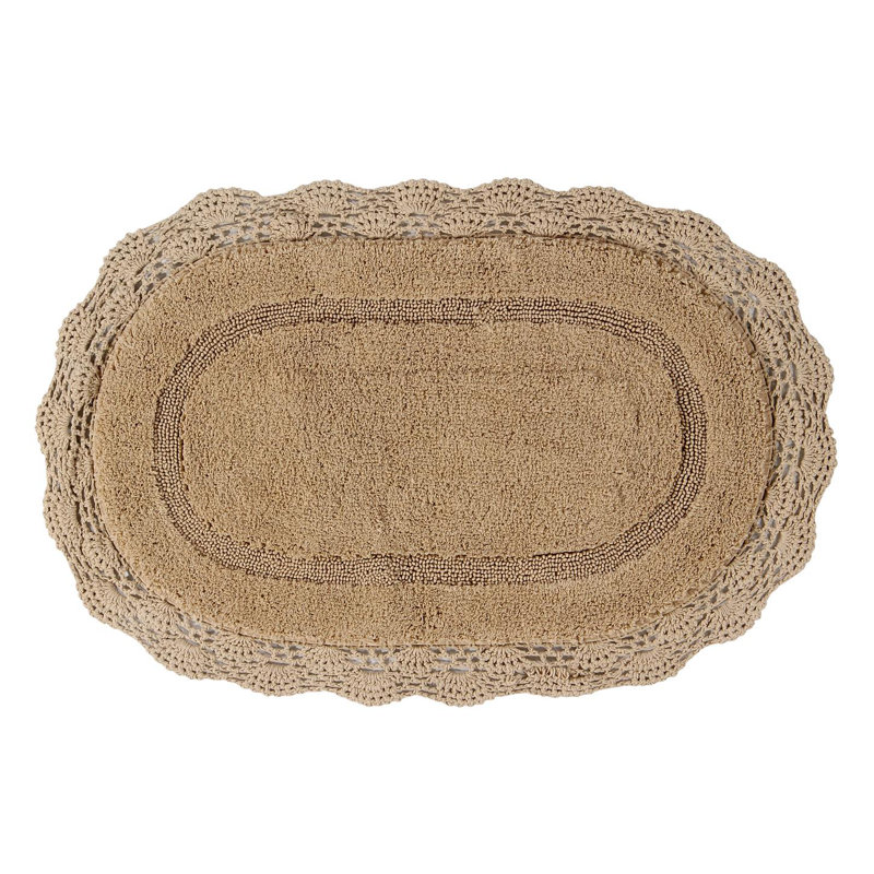 Tapis pour salle de bain Winfree, Beige, L 32 po x L 20 po
