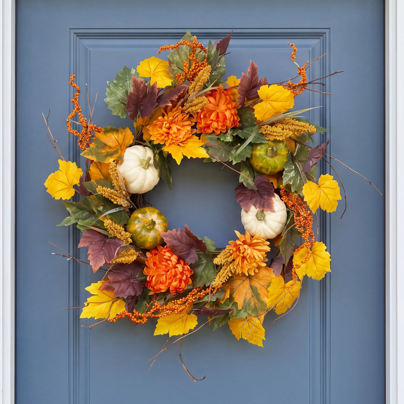 The Holiday Aisle® 26" Pumpkin Wreath