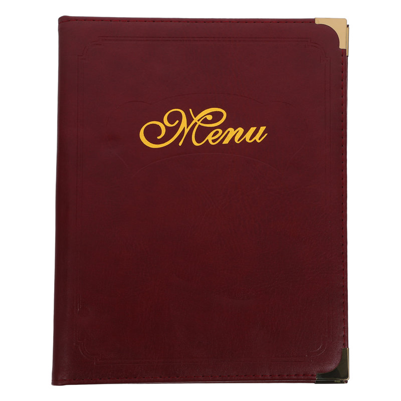 Menu Cover Holder Leather Menu Book A4 Menu Book Meal Price Folder Restaurant Menu Book