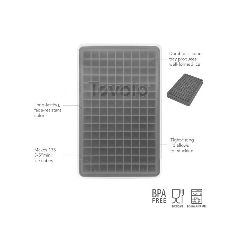 Mini Cube Ice Tray - Stratus Blue, Charcoal