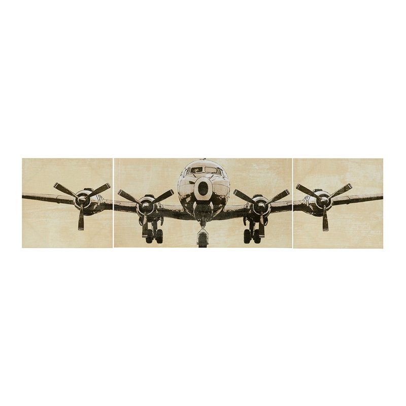 «Flight Time Wall Decor - Avion», art visuel sur toile