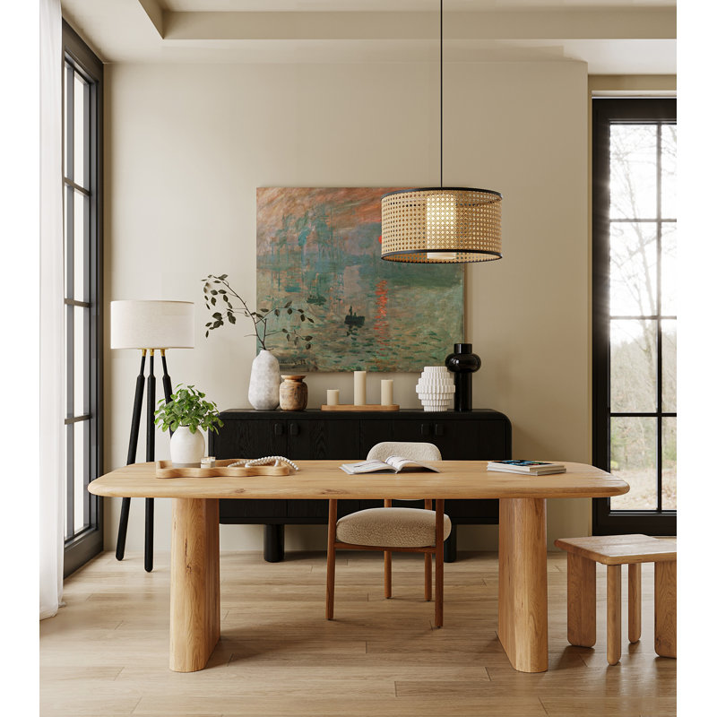 Daymon Oak Solid Wood Dining Table