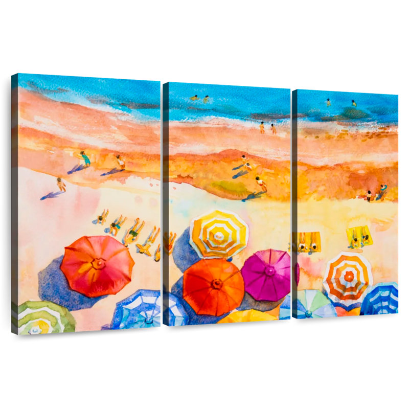 Alvord Vacation At The Beach, 20" H x 33" W