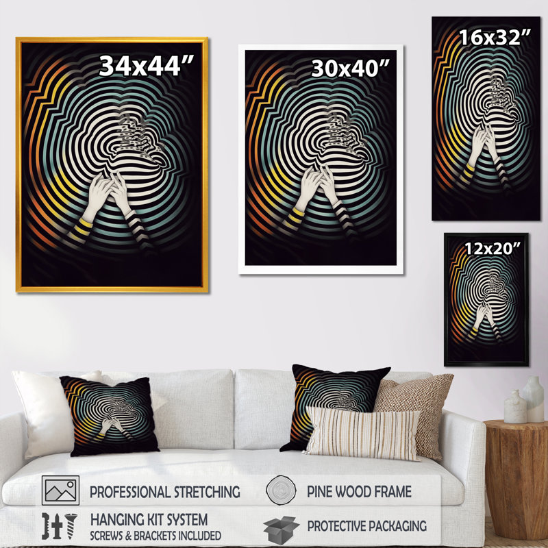Kawaii Colors I, reproduction d'art sur toile, L 12 po x H 20 po, Cadre flottant noir