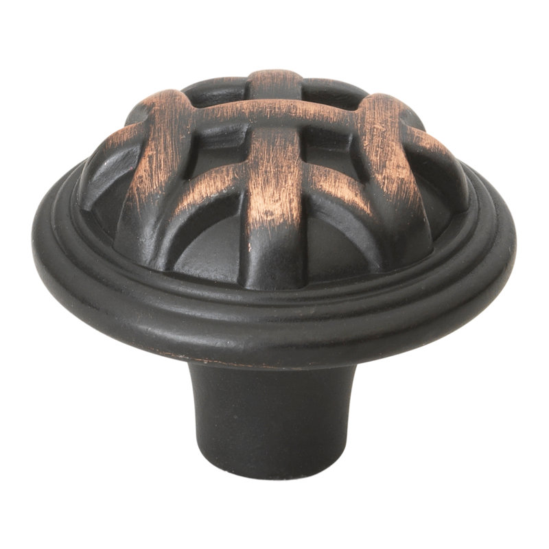 Poignée champignon 1 1/4 po de diamètre, Bronze huilé