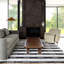 Tapis gris en laine rayé Daubert-832008322