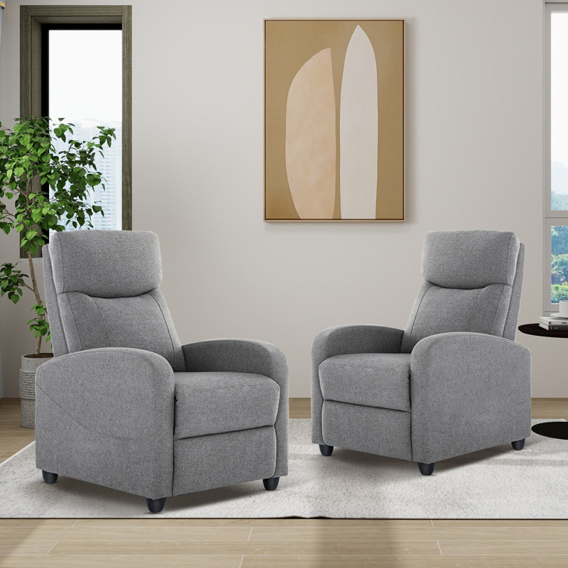 Rocker Recliner Sofa, Massage Couch, Glider Chair with Footrest & High Back
