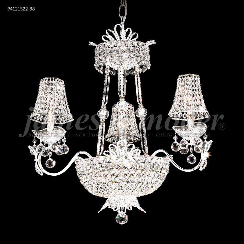 Lustre princesse avec 3 lumières, Spectra Swarovski, Argent