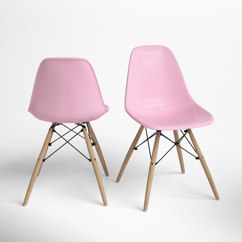Chaise d'appoint Jordan, Rose, Naturel
