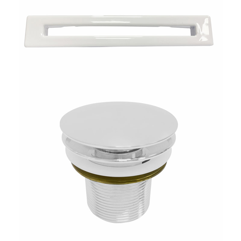 Sorley 67'' White Rectangular Freestanding Acrylic Bathtub